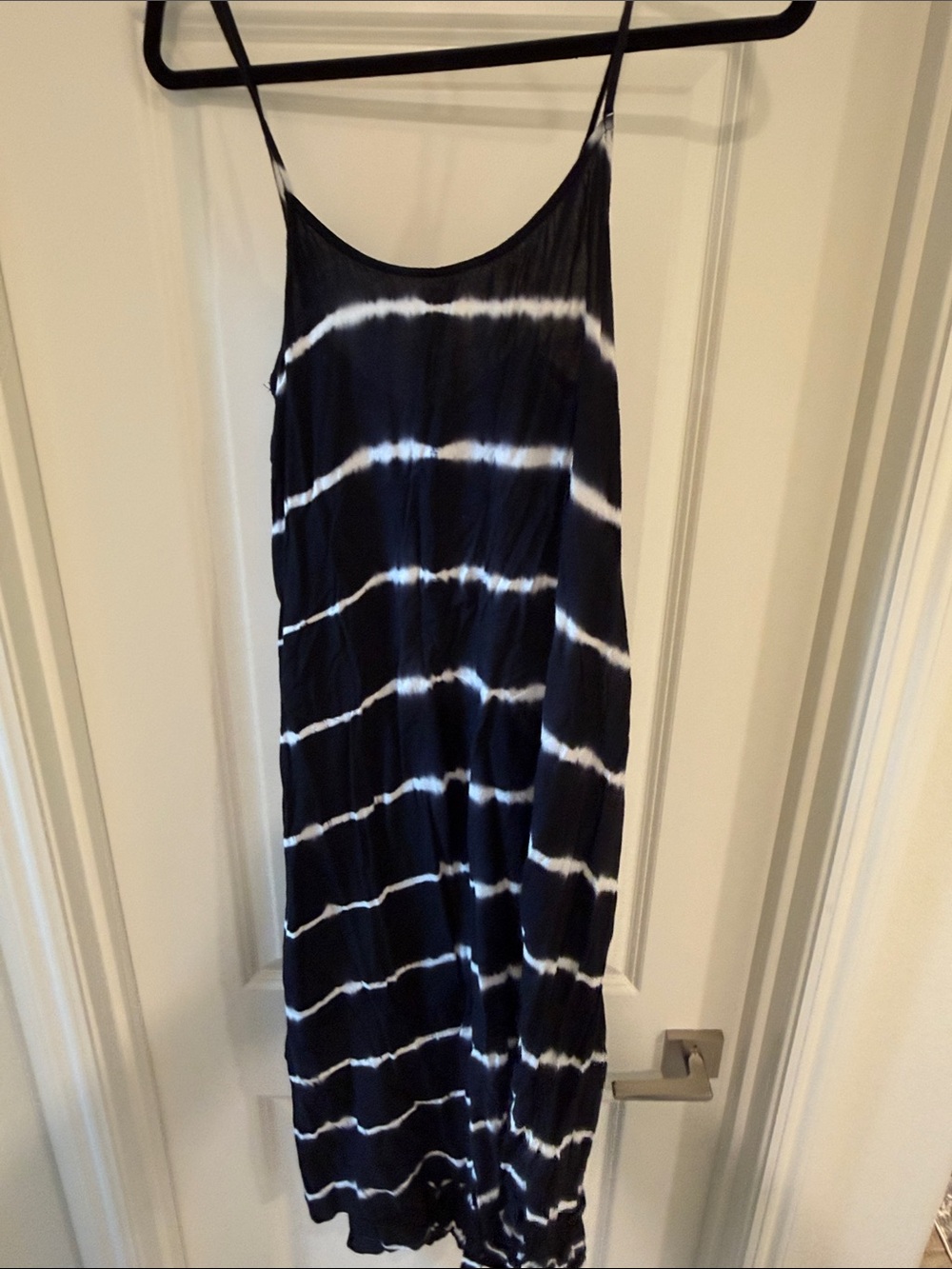 La Miel Tie-Dye Maxi Dress in Black & White Like New, Size Medium